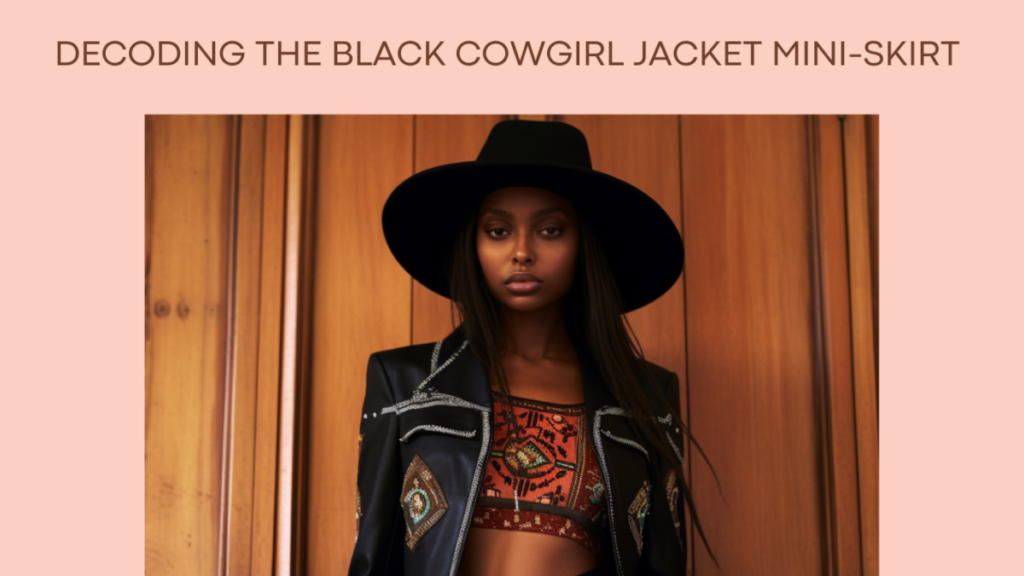 Decoding the Black Cowgirl Jacket Mini-Skirt